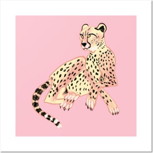 Cheeky Cheetah leopard Posters and Art